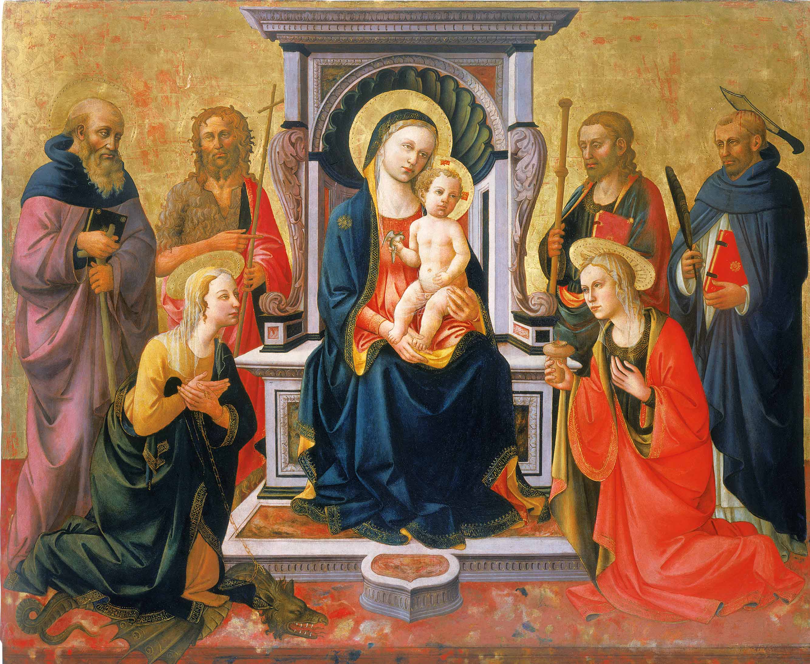 Madonna Col Bambino E Santi Museo Basilica Smaria Delle Grazie 